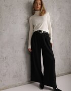 j&x Cu guler înalt minimalist din vâscoză Fisanera Bej deschis