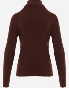 j&x Cu guler înalt minimalist din vâscoză Fisanera Maro