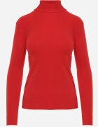 j&x Cu guler înalt minimalist din vâscoză Fisanera Roșu