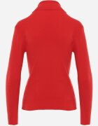 j&x Cu guler înalt minimalist din vâscoză Fisanera Roșu