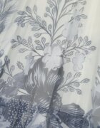 j&x Fustă evazată cu pliuri fine și broderie florală Zephali Bej deschis
