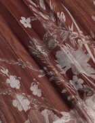 j&x Fustă evazată cu pliuri fine și broderie florală Zephali Maro