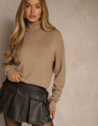 j&x Maletă Bej Casual cu Bumbac și Lână Reillisa