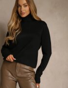 j&x Maletă Casual Negru cu Bumbac și Lână Reillisa