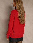 j&x Maletă Roșie Casual cu Bumbac și Lână Reillisa