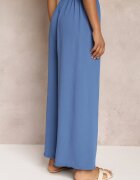j&x Pantaloni Albaștri cu elastic în talie și cu picioare largi Seira