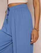 j&x Pantaloni Albaștri cu elastic în talie și cu picioare largi Seira