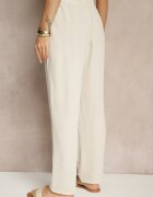 j&x Pantaloni bej deschis din bumbac largi talie înaltă Fanelithia