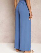 j&x Pantaloni bleumarin cu picioare largi și cu o curea cusută în talie Atita