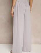 j&x Pantaloni Gri din Bumbac cu Croi Larg cu Legătură Rosanelisa