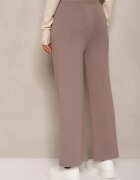 j&x Pantaloni gri închis cu croi larg Talie înaltă cu Circonii și elastic la talie Loreitha