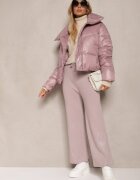 j&x Pantaloni Mov deschis cu croială largă talie înaltă cu Zirconii și elastic în talie Loreitha