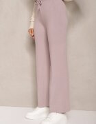j&x Pantaloni Mov deschis cu croială largă talie înaltă cu Zirconii și elastic în talie Loreitha