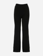 j&x Pantaloni negri tricotati Wide Leg călduroși Miosea