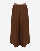 j&x Pantaloni palazzo din vâscoză cu talie înaltă decorați cu dungi și șnur Alemea Maro