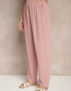 j&x Pantaloni roz cu bumbac croială largă talie înaltă Fanelithia