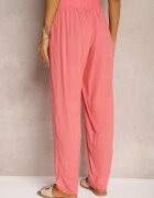j&x Pantaloni Roz De Viscoză cu elastic în talie și cu picior conic Sumipaku