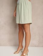 j&x Pantaloni scurți Verzi Deschis din Bumbac High Waist Decorate cu Șnur Talanisse