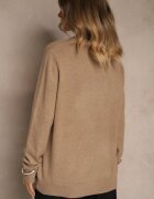 j&x Pulover Clasic Bej închis cu lână și bumbac Fără ornamente Neandia