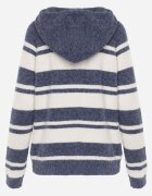 j&x Pulover cu glugă din tricot cu lână și bumbac Edelmi Albastru