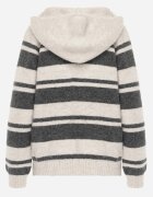 j&x Pulover cu glugă din tricot cu lână și bumbac Edelmi Bej