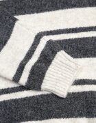 j&x Pulover cu glugă din tricot cu lână și bumbac Edelmi Bej