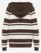 j&x Pulover cu glugă din tricot cu lână și bumbac Edelmi Maro