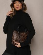 j&x Pulover cu guler semi-înalt Negru din bumbac și buzunar în față Emittes
