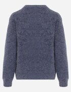 j&x Pulover cu lână bumbac și broderie florală Adetna Bleumarin