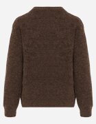 j&x Pulover cu lână bumbac și broderie florală Adetna Maro