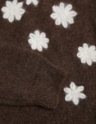 j&x Pulover cu lână bumbac și broderie florală Merisse Maro