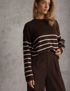 j&x Pulover cu lână în dungi Basic Margela Maro