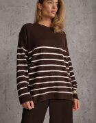 j&x Pulover cu lână în dungi Basic Margela Maro