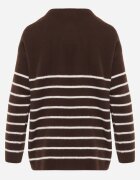 j&x Pulover cu lână în dungi Basic Margela Maro