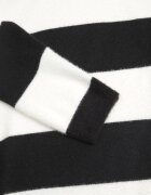 j&x Pulover cu lână în dungi largi Gordaina Negru