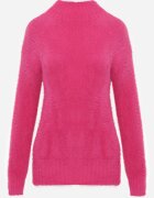 j&x Pulover cu lână și cu guler înalt Deomiora Fucsia