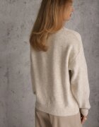 j&x Pulover de iarnă cu motiv floral cu lână Karmira Bej