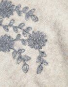 j&x Pulover de iarnă cu motiv floral cu lână Karmira Bej