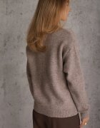 j&x Pulover de iarnă cu motiv floral cu lână Karmira Bej închis
