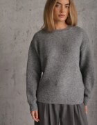 j&x Pulover de iarnă din lână oversize Beliossa Gri