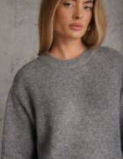 j&x Pulover de iarnă din lână oversize Beliossa Gri