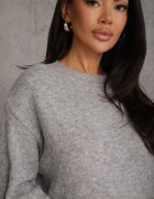 j&x Pulover de iarnă din lână oversize Beliossa Gri deschis