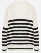 j&x Pulover de iarnă în dungi cu lână Oversize Feoriada Bej deschis
