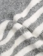 j&x Pulover de iarnă în dungi cu lână Oversize Feoriada Gri