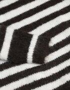 j&x Pulover de iarnă în dungi cu lână Oversize Feoriada Maro
