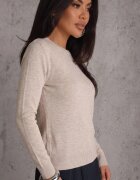 j&x Pulover din bumbac în stil minimalist Radeken Bej închis