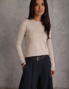 j&x Pulover din bumbac în stil minimalist Radeken Bej închis
