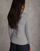 j&x Pulover din bumbac în stil minimalist Radeken Gri
