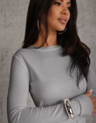 j&x Pulover din bumbac în stil minimalist Radeken Gri
