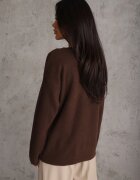 j&x Pulover din lână cu aplicație elegantă din zirconii Celad Maro